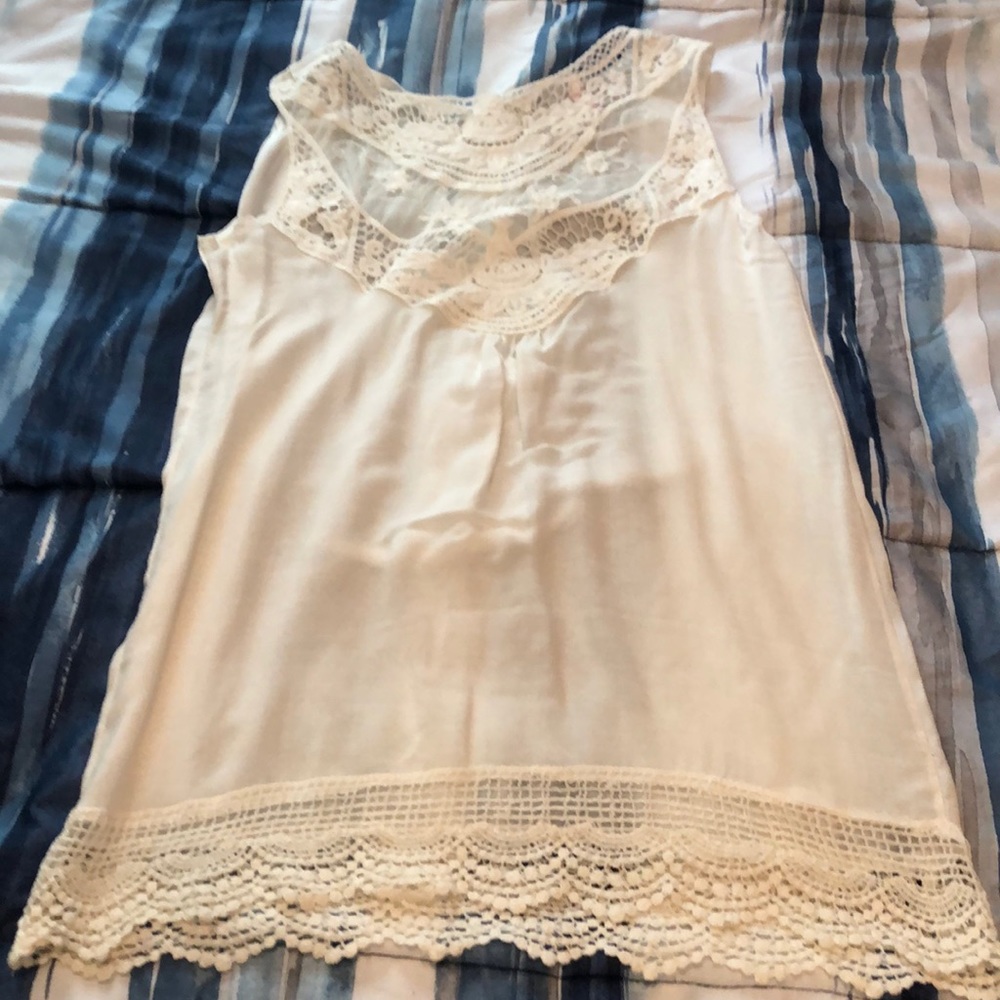 Cream color lace top